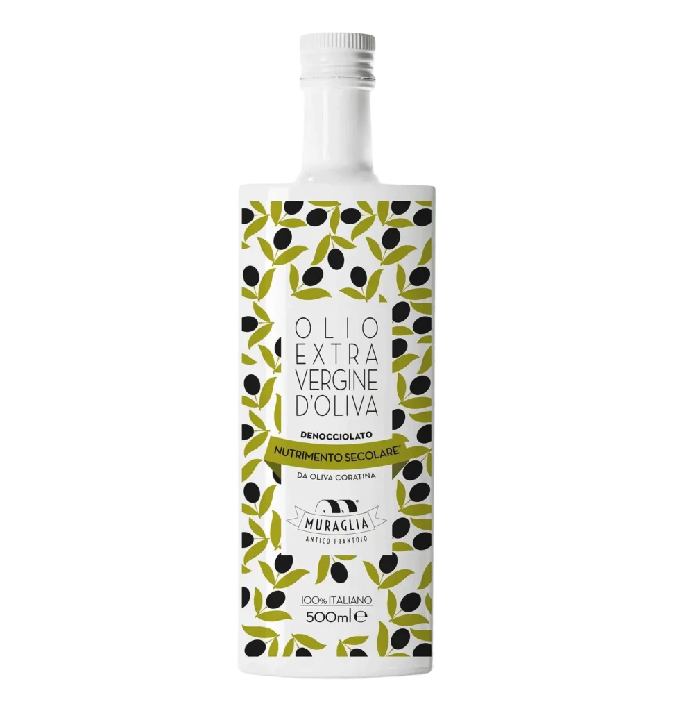 Bottiglia Olio Extravergine di Oliva Denocciolato Frantoio Muraglia